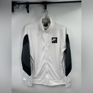 Nike Air Men’s Full Zip Track Jacket White Size Large Athletic Sportswear